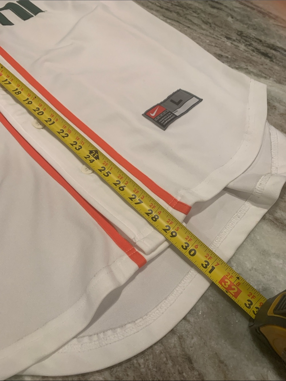 Vintage NCAA MIAMI HURRICANES AUTHENTIC BASEBALL JERSEY NIKE SIZE L - Picture 13 of 13